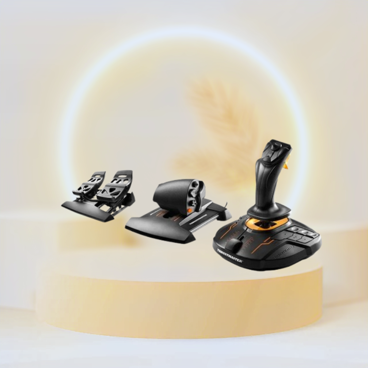 THRUSTMASTER 禍々しい T.16000M FCS FlightPack 中古品