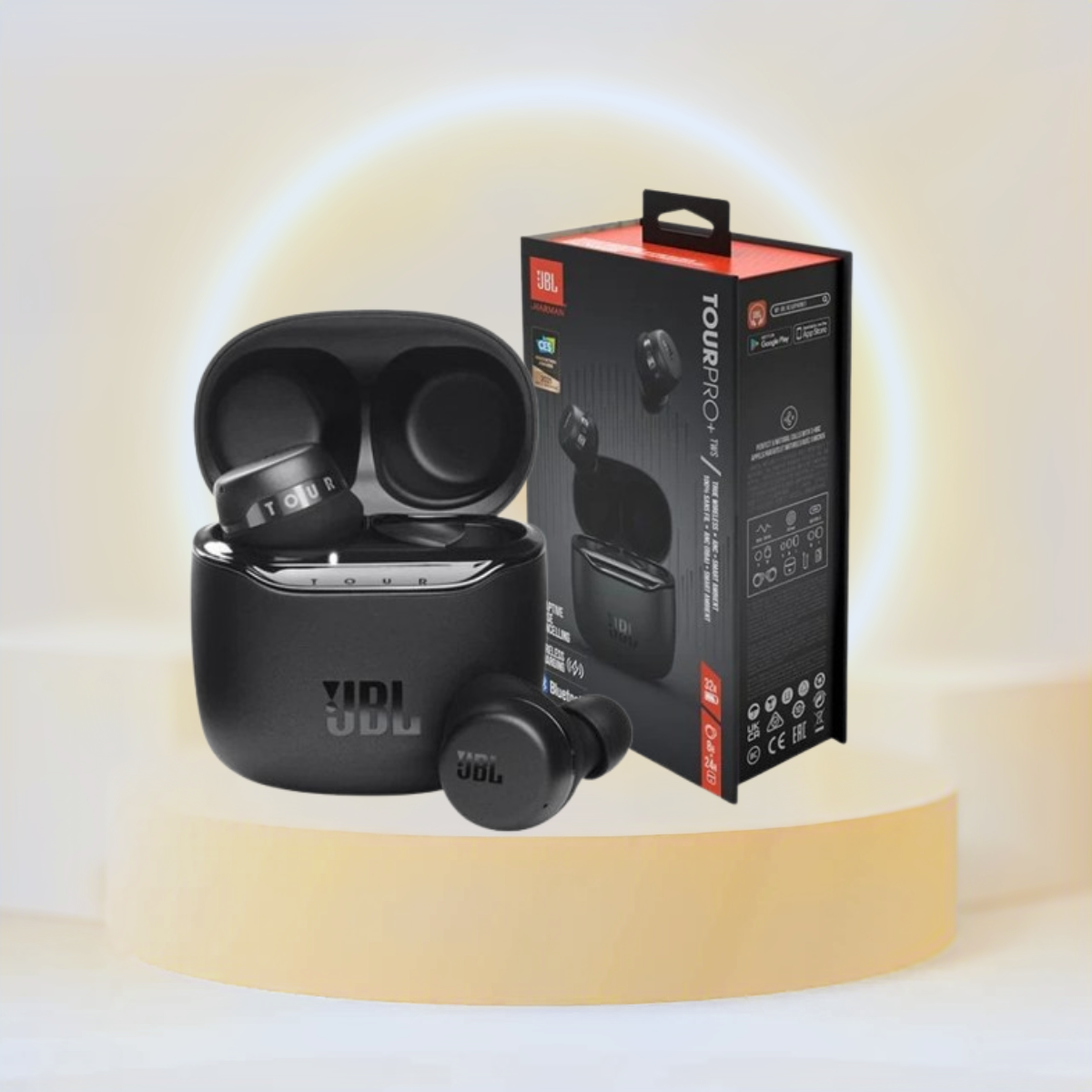 JBL TOUR PRO+ TWS TRUE WIRELESS NOISE-CANCELLING EARBUDS - BLACK – MyChoice