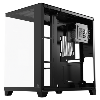 Acegeek Mercury R425 Pro PC Case | Up to ATX | 7 X 120mm RGB Fans Pre-Installed | 360mm Radiator Support | Dual Side Full Tempered Glass | AG-MERCURY-R425-PRO-BK - Black