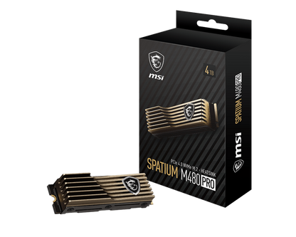 MSI Spatium M480 Pro PCIe 4.0 NVMe M.2 2TB HS SSD