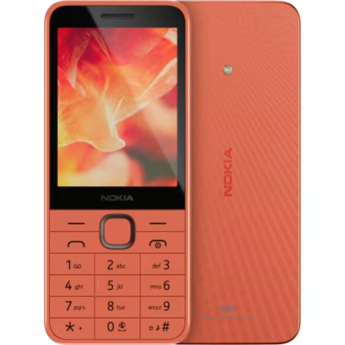 Nokia 215 4G (2024) | Dual SIM | TA-1613 Black , Peach