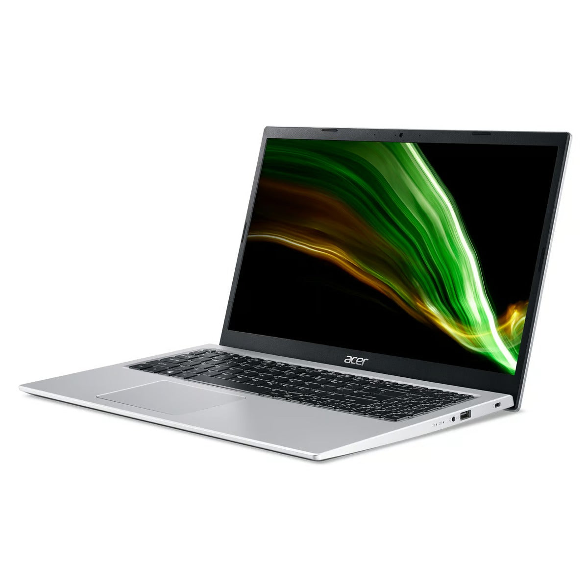 كمبيوتر محمول Acer Aspire 3، 15.6 بوصة، شاشة FHD، Intel Core i3-1115G4، بطاقة رسوميات UMA، نظام التشغيل Windows 11، ذاكرة وصول عشوائي DDR4 سعة 8 جيجابايت، 128 جيجابايت، فضي