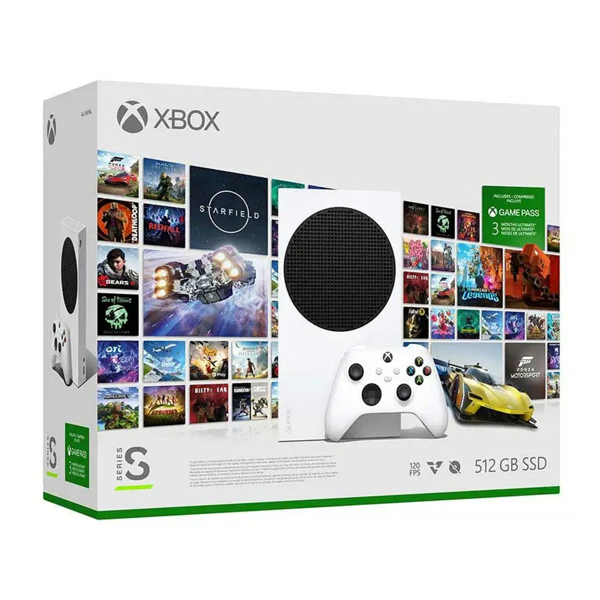 Xbox Series S، 512 جيجابايت مع GamePass Ultimate لمدة 3 أشهر