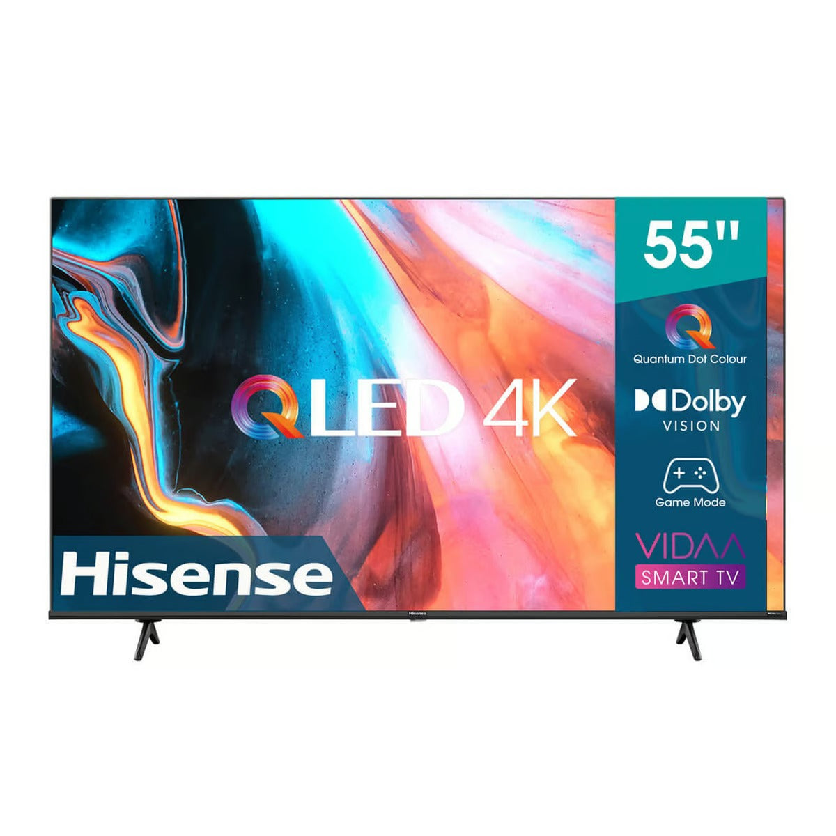 Hisense 55 inches 4K QLED Smart TV, Black, 55E7