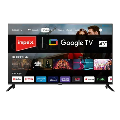 Impex EvoQ 43 inches LED Smart FHD TV, Black, 43S3RLC2