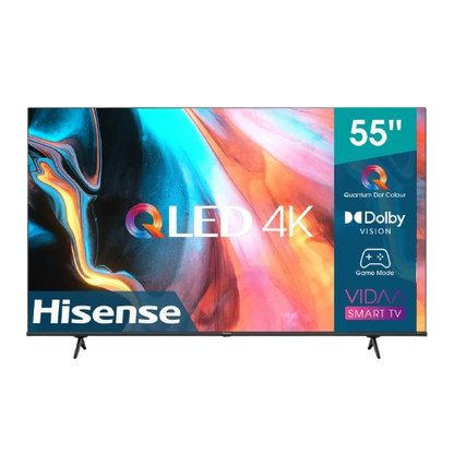 Hisense 55 inches 4K QLED Smart TV, Black, 55E7