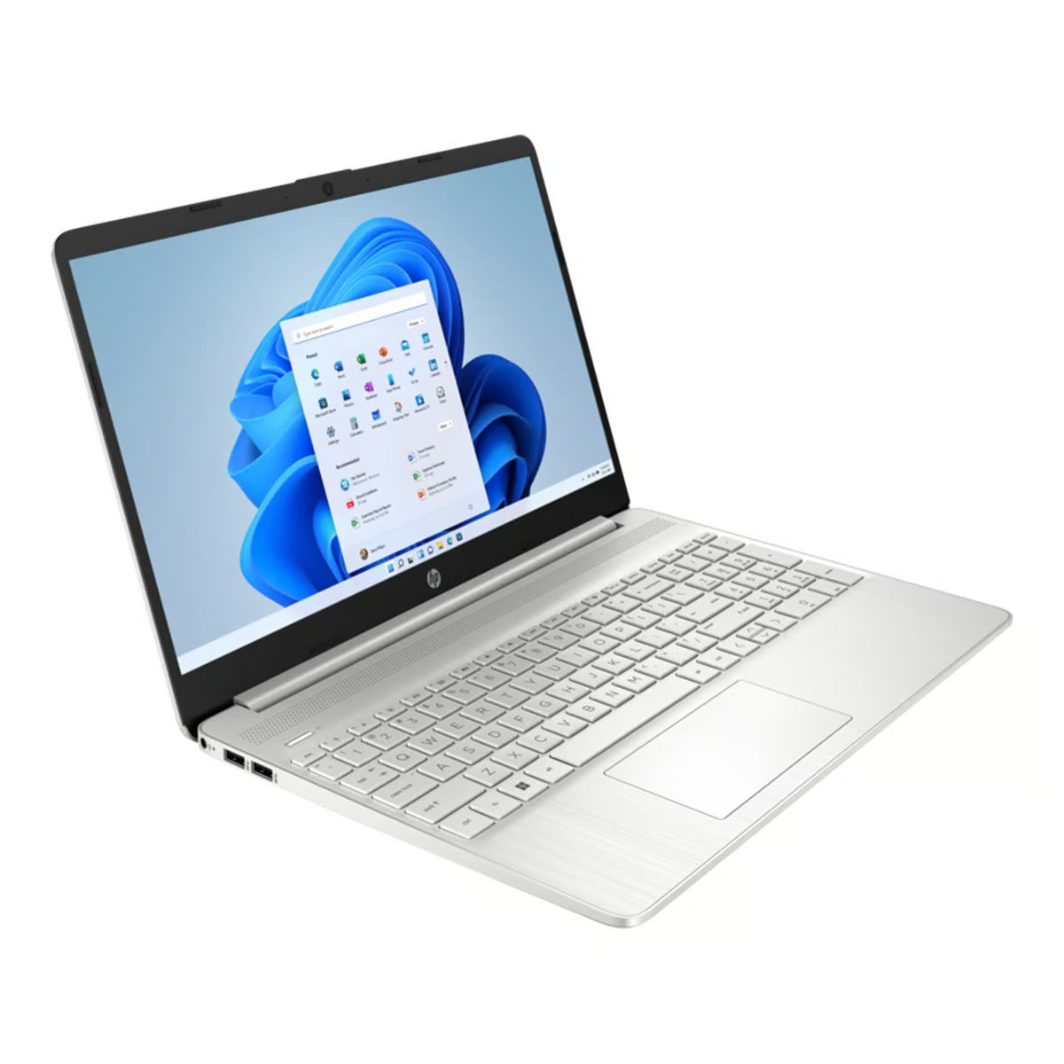 HP 15.6 inches Intel Core i3-1215U Laptop, 8 GB DDR4 Ram, 256 GB SSD, Windows 11 Home, Natural Silver, 15S-FQ5123NE