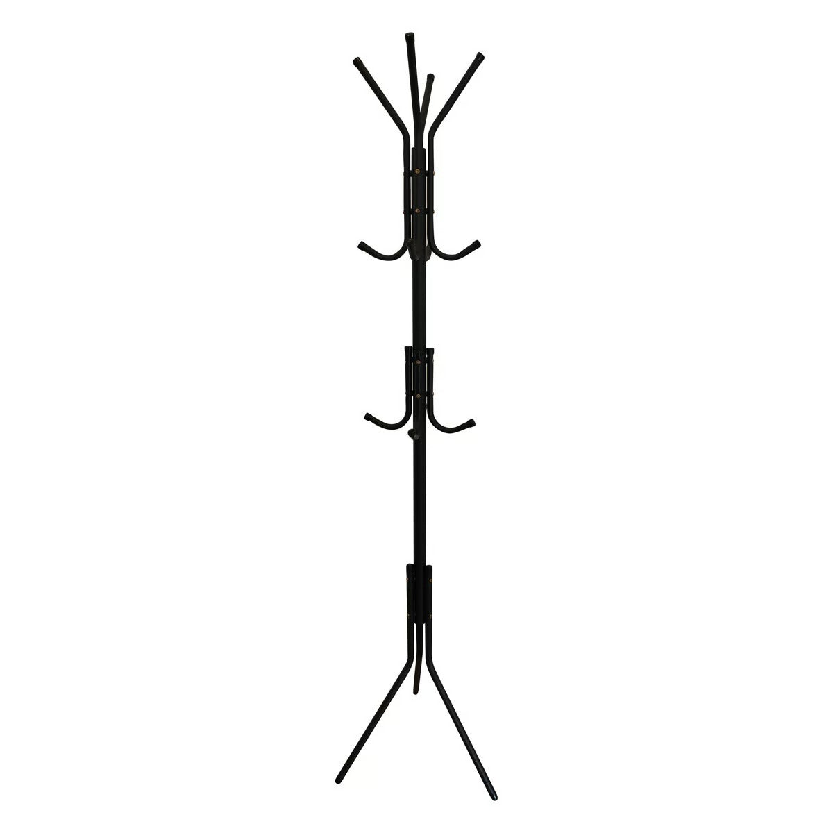 Maple Leaf Freestanding Coat Rack With 12 Hooks Black MT008