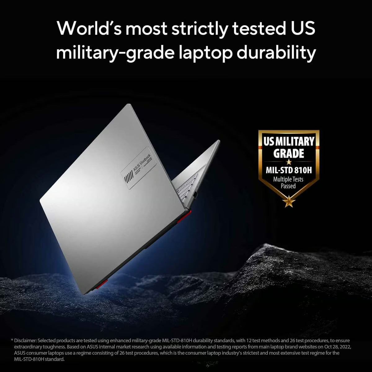 نوت بوك ASUS Vivobook Go 14، معالج AMD Ryzen 5 7520U، 8 جيجا بايت رام، 512 جيجا بايت SSD، أسود، E1404FA-NK185W