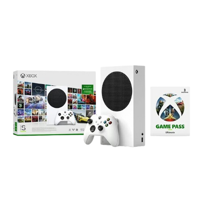 Xbox Series S، 512 جيجابايت مع GamePass Ultimate لمدة 3 أشهر