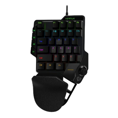 Vertux QuickStrike One-Handed Gaming Keypad With Joystick COMBAT