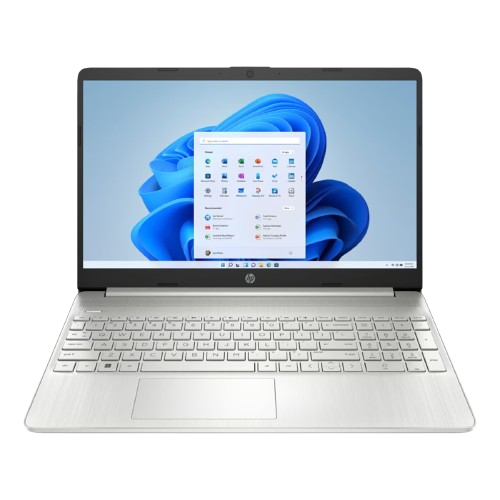 HP 15.6 inches Intel Core i3-1215U Laptop, 8 GB DDR4 Ram, 256 GB SSD, Windows 11 Home, Natural Silver, 15S-FQ5123NE