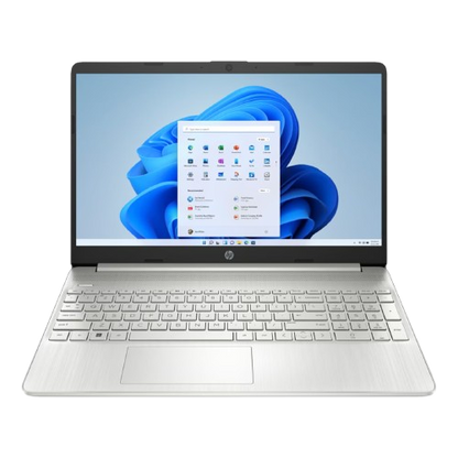 HP 15.6 inches Intel Core i3-1215U Laptop, 8 GB DDR4 Ram, 256 GB SSD, Windows 11 Home, Natural Silver, 15S-FQ5123NE