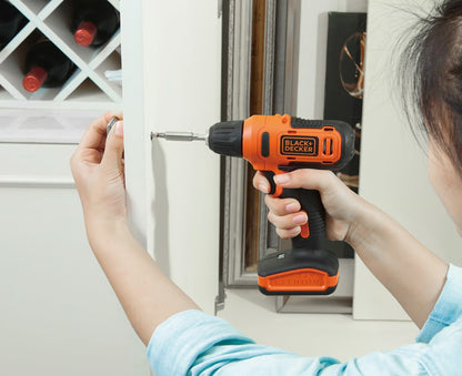 Black + Decker Cordless Drill Driver 12V+13Bits LD12SP-B5