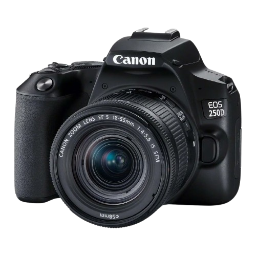 Canon DSLR Camera EOS250D 18-55mm DC Lens Black