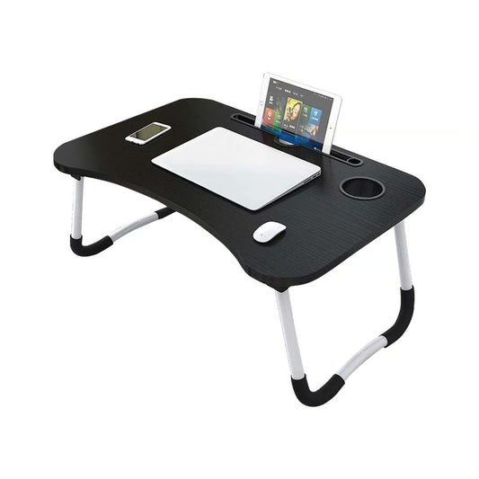 Golden Wheat Foldable Laptop Table 40x60x28cm Black