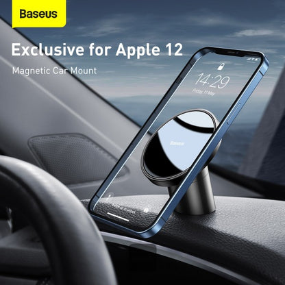 Baseus Magnetic Car Mount for Dashboards and Air Outlets (iPhone 12 and 13) - Black