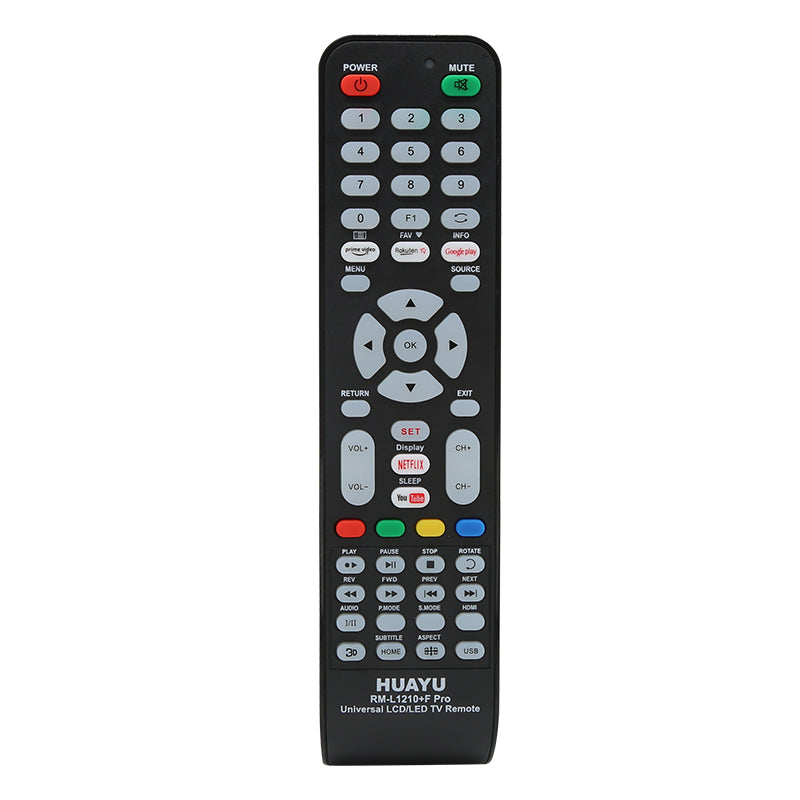 HUAYU RM-L1210+F PRO Universal TV Remote Control for all brands TV with Netflix and YouTube function