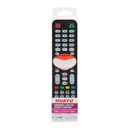 HUAYU RM-L1210+F PRO Universal TV Remote Control for all brands TV with Netflix and YouTube function