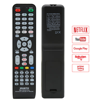 HUAYU RM-L1210+F PRO Universal TV Remote Control for all brands TV with Netflix and YouTube function