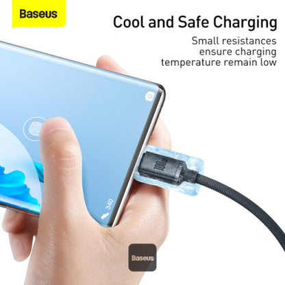 Baseus Crystal Shine Series Cable USB-A to Type-C Fast Charge Data Cable 100W 5A 1.2M - Black