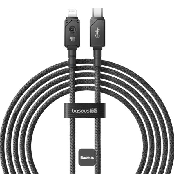 Baseus Unbreakable Series 20W PD Fast Charging Data Cable Type-C to Lightning 2M - Black