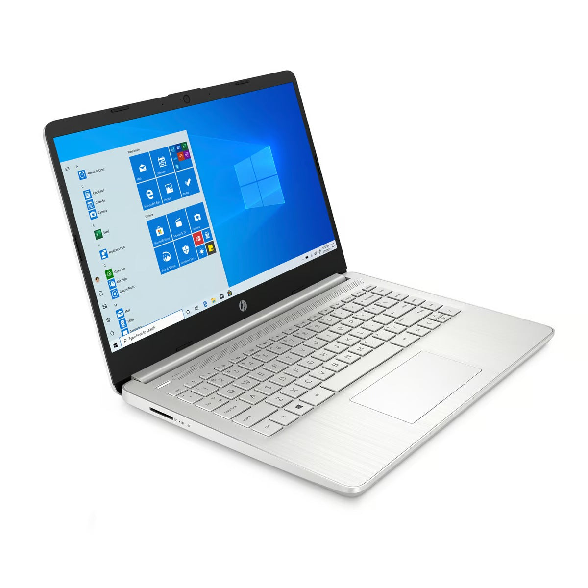 HP Laptop 14" HD,14S-FQ0005 (20J78EA) AMD Ryzen™ 3 processor,4GB RAM,256GB SSD,AMD Radeon™ Graphics,Windows 10,Arabic/English Keyboard,Silver