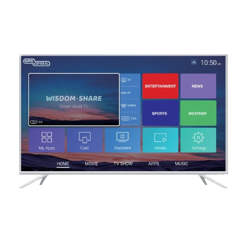 تلفزيون سوبر جنرال 4K Ultra HD Android Smart LED TV SGLED50AUS9FT2 50"