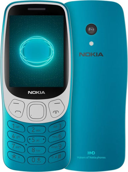 Nokia 3210 DS 4G With Type-C (TA-1618) - Grunge Black , Scuba Blue , Y2K Gold