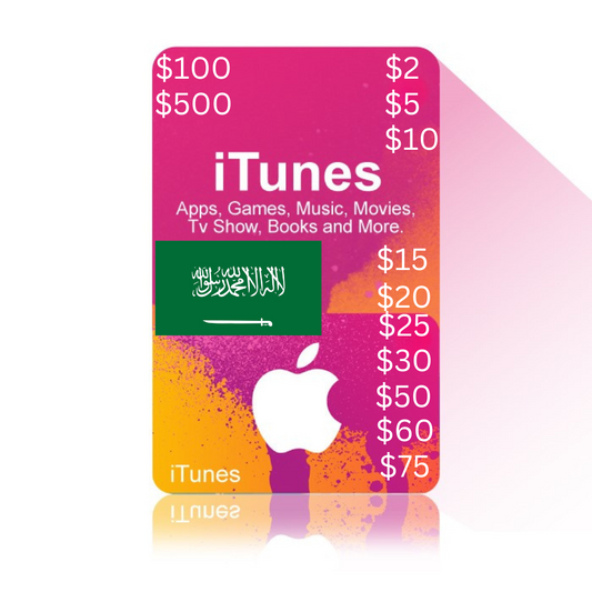 iTunes Saudi 500 riyals  digital card