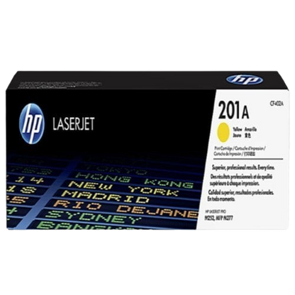 HP 201A Yellow Original LaserJet Toner Cartridge, CF402A