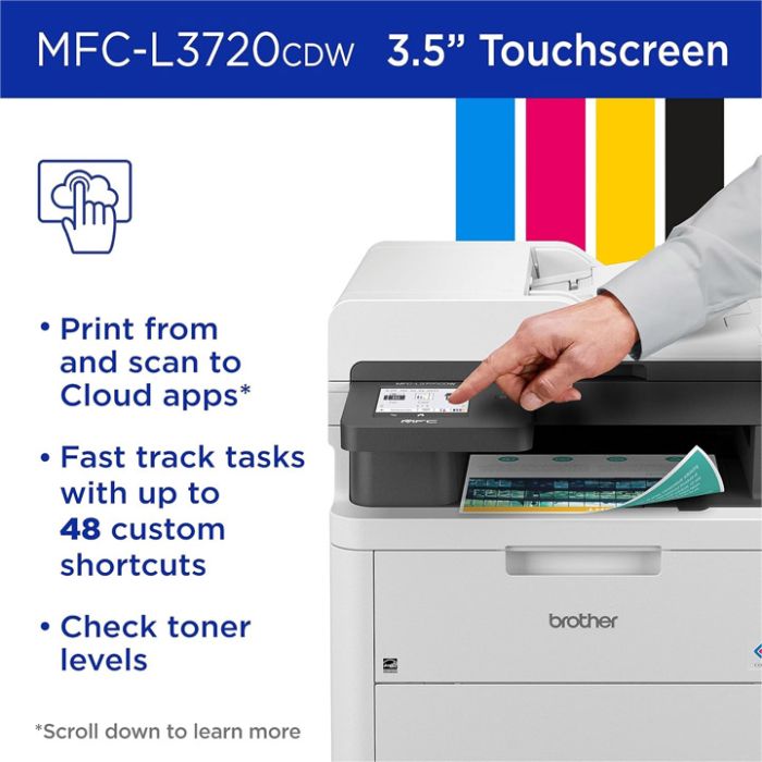 BROTHER COLOR LED ALL-IN-ONE LASER PRINTER (MFC-L3720CDW)