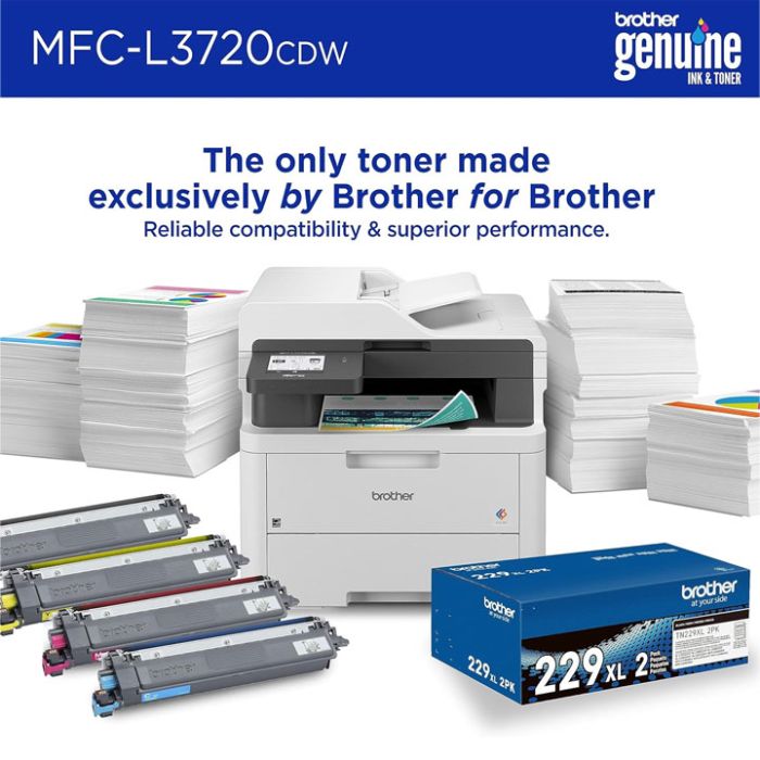 BROTHER COLOR LED ALL-IN-ONE LASER PRINTER (MFC-L3720CDW)