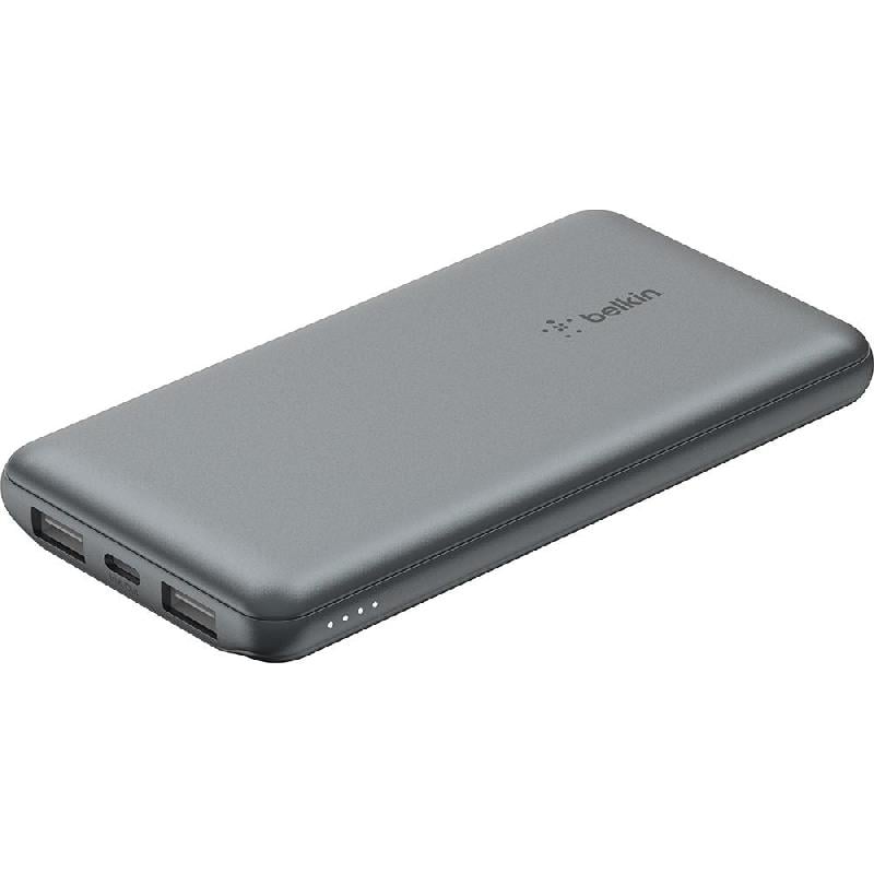 Belkin BoostCharge 3-Port Power Bank 10K + USB-A to USB-C Cable