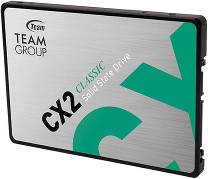 Teamgroup CX2 256GB SATA Internal SSD | 2.5&quot; | Up to 540MBs | SATA III 6GBs | 3D NAND