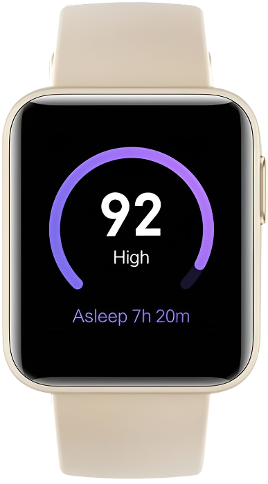 ساعة Xiaomi Mi Watch Lite مقاس 1.4 بوصة TFT LCD مقاومة للماء حتى عمق 5ATM - عاجي