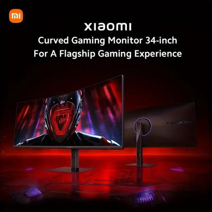 Xiaomi Curved Gaming Monitor 34-Inch / VA Panel / 3440 x 1440 WQHD / HDMI x 2 DisplayPort x 2 / 1500R Curvature / 180Hz Refresh Rate / 21:9 Aspect Ratio