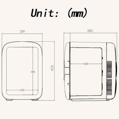 Mini Fridge Portable,Quiet Compressor LED Digital Display Freezer Cooler Cold Warm Car Freezer Drinks Fridge 12V 24V-for Cars Homes Offices And Dorms