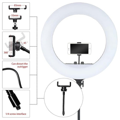 i-Zoll18 Inches Ring LED lamp with Wireless Remote Studio Camera Ring Light