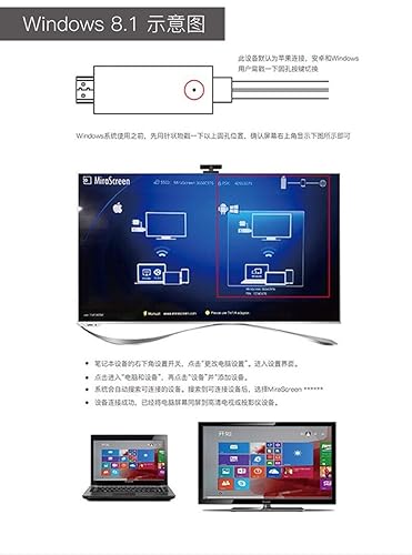 محول فيديو لاسلكي لشاشة واي فاي من Onten 7571 وكابل HDMI