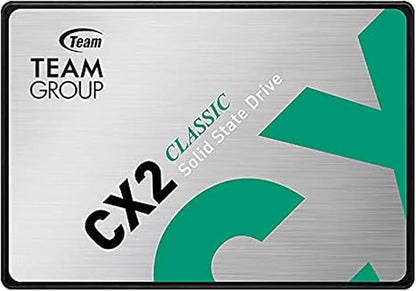 Teamgroup CX2 256GB SATA Internal SSD | 2.5&quot; | Up to 540MBs | SATA III 6GBs | 3D NAND