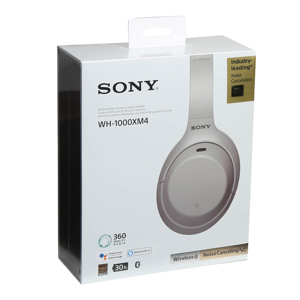 Sony WH-1000XM4 Wireless Noise-Canceling Headphones - Silver