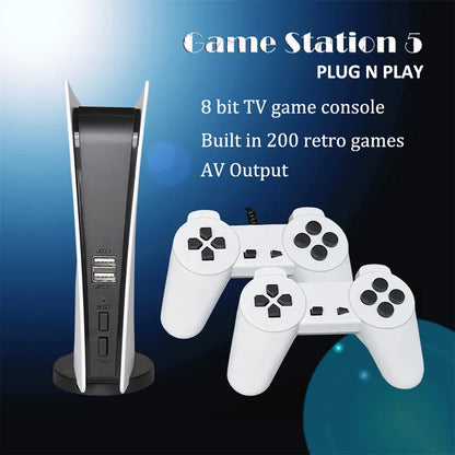 GS5 Game Station P5 8-bit TV Console With 200 Classic Games