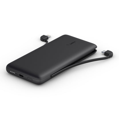 belkin BoostCharge Plus 10K USB-C Power Bank with Integrated Cables