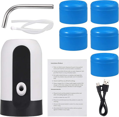 Justech Automatic Drinking Water Pump Electric Water Bottle Dispenser USB Rechargeable