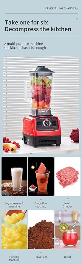 Fresh Fruit Juice Blender 2 in 1 4500w Commercial Electric Mixer SC-1589