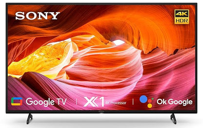 Sony X75K, 4K HDR LED with Smart Google TV 43"(108 cm)