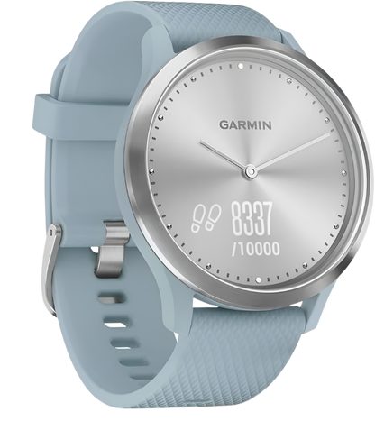 Garmin 010-01850-08 Vivomove HR Smartwatch – Sea Foam/Silver