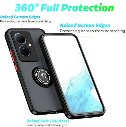 Case with Ring Holder, PC +TPU Shockproof Bumper Case Redmi