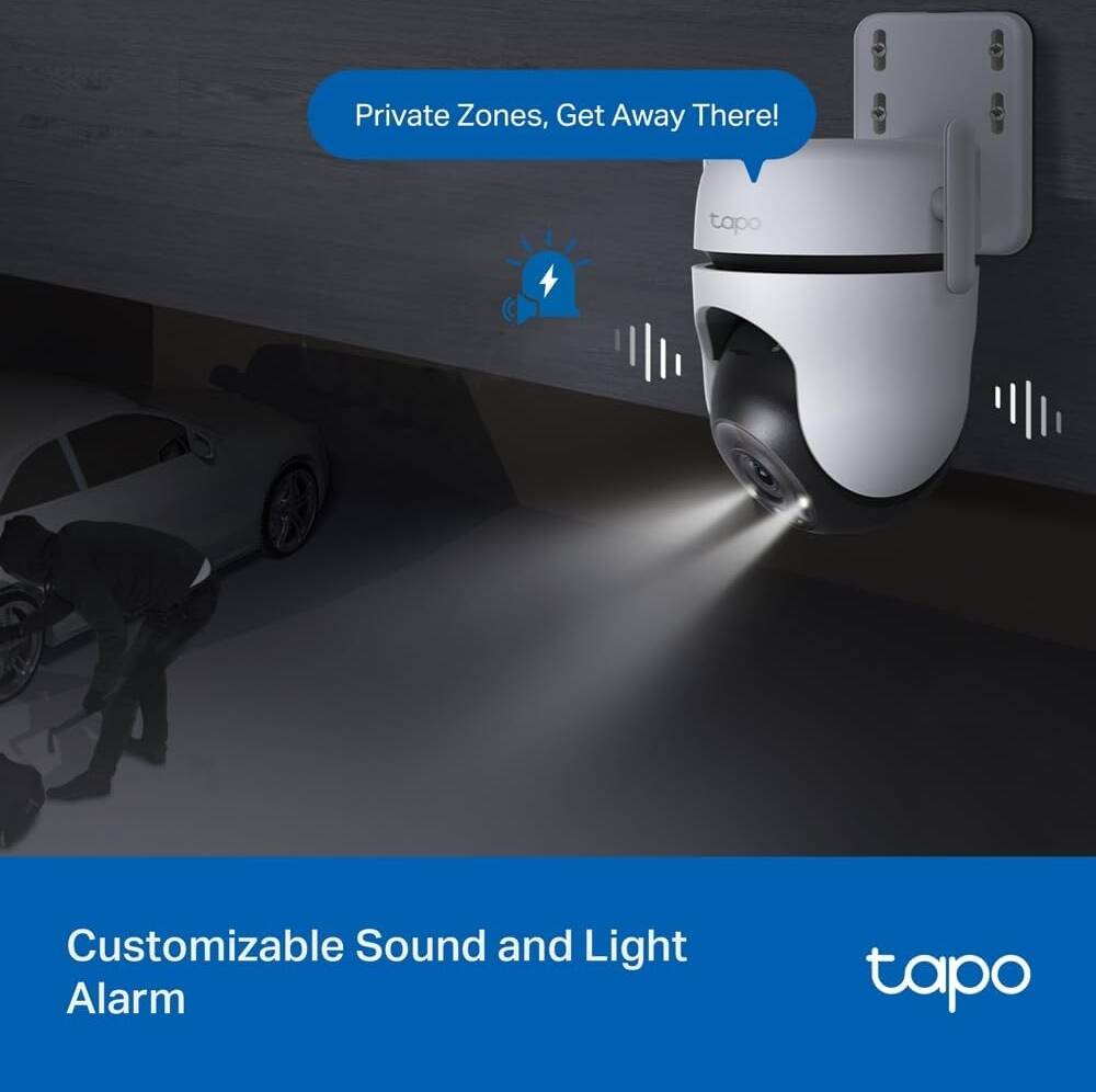 TP-Link Tapo Outdoor Pan/Tilt Security Wi-Fi Camera with Smart Motion Tracking TAPO C520WS